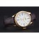 Rolex Cellini White Dial Gold Case Brown Leather Strap  622833