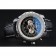 Breitling Bentley Chronograph Black Dial Black Leather Strap