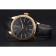 Rolex Cellini Black Dial Gold Case Black Leather Strap  622832