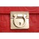 Salvatore Ferragamo Embossed Red Leather Tote Bag 18927378