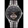 IWC Portugieser Tourbillon Black Dial Stainless Steel Case Two Tone Black Steel Bracelet