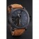 Panerai Luminor 1950 3 Days Power Reserve Black Dial Black Case Brown Suede Leather Strap