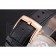 Hermes Dressage Light Brown Dial Rose Gold Case Black Leather Strap
