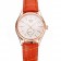 Swiss Rolex Cellini White Dial Rose Gold Case Light Brown Leather Strap