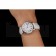 Cartier Ronde White Dial Stainless Steel Case White Leather Strap