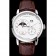 A. Lange & Sohne Grand Lange 1 Moon Phase White Dial Stainless Steel Case Brown Leather Strap