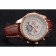 Breitling For Bentley Mulliner Tourbillon White Dial Rose Gold Case Brown Leather Strap