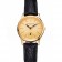 Patek Philippe Calatrava Gold Dial And Case Gold Case Black Leather Strap