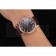 Patek Philippe Chronograph Black Dial Rose Gold Case Brown Leather Strap