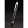 MontBlanc Silver Trimmed Thick Rounded Black Enamel Ballpoint Pen With MB Engraved Cap