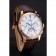 Patek Philippe Chronograph White Dial Rose Gold Case Brown Leather Strap