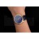 Patek Philippe Calatrava Date Blue Guilloche Dial Gold Case Blue Leather Strap