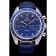 Omega Speedmaster Blue Dial Stainless Steel Case Blue Leather Strap  622808