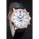 Omega De Ville Moonphase White Dial Rose Gold Case Black Leather Bracelet  1454227