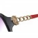 Cartier Panthere Decor Black Frame Red Temples Sunglasses 308262