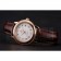 Omega De Ville Prestige Ladies White Dial Rose Gold Case Brown Leather Strap