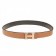 Hermes Orange Belt with Golden H Buckle
