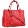 Prada Double Tote Pebbled Leather Red  18927297