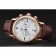 Patek Philippe Chronograph White Dial With Blue And Diamond Markings Rose Gold Case Brown Leather Strap