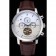 Vacheron Constantin Patrimony Traditionnelle Silver Case Brown Leather Strap 622304