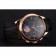 Patek Philippe Chronograph Black Dial Rose Gold Case Black Leather Strap