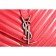 Saint Laurent College Monogram Patent Leather Medium Coral Bag 18927013