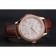 Swiss Patek Philippe Grand Complications Perpetual Calendar White Dial Rose Gold Case Diamond Bezel Brown Leather Strap