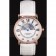Cartier Moonphase Rose Gold Watch with White Leather Band ct254 621373