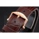 Blancpain Villeret Ultra Slim White Groved Dial Gold Numerals Rose Gold Case Brown Leather Strap