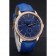 Vacheron Constantin Patrimony Power Reserve Blue Dial Gold Diamond Case Blue Leather Bracelet  1454270