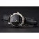 Patek Philippe Calatrava Black Dial Diamond Hour Marks Double Ribbed Bezel Stainless Steel Case Black Leather Strap