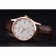 Patek Philippe Calatrava White Dial Diamond Numerals Rose Gold Case Brown Leather Strap  622834