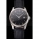 Swiss Patek Philippe Calatrava Black Dial Stainless Steel Case Black Leather Strap
