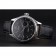 Rolex Cellini Black Dial Stainless Steel Case Black Leather Bracelet  622724