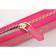 Prada Saffiano Leather Zip Around Rose Wallet