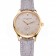 Patek Philippe Calatrava Gray Dial Diamond Markings Gold Case Gray Leather Strap