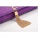 Saint Laurent Cassandre Tassel Purple Clutch 608320