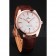 Swiss Omega DeVille Tresor White Dial Gold Case Brown Leather Strap  622846