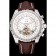 Breitling Bentley Mulliner Tourbillon White Dial Stainless Steel Case Brown Leather Strap  622729