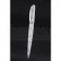 Christian Dior Silver Rimmed Silver Pattern White Ballpoint Pen  622734