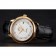 Omega De Ville Prestige White Dial Gold Case Black Leather Strap