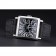 Franck Muller Master Square Black Dial Silver Case Black Leather Band  622353