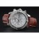 Breitling Chronomat 13 Stainless Steel Case White Dial Brown Leather Bracelet 622239