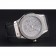 Hublot Classic Fusion Diamond Skull Dial Stainless Steel Case Black Leather Strap  622814
