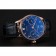 Swiss IWC Portuguese Blue Dial Gold Case Blue Leather Bracelet 1453919