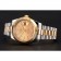 Swiss Rolex Datejust Gold Dial Gold Bezel Stainless Steel Case Two Tone Bracelet