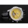 Breitling Bentley Mulliner Tourbillon Yellow Dial Stainless Steel Case Black Leather Strap  622730