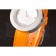 Hermes Classic MOP Dial Orange Leather Bracelet 801390