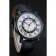 Cartier Rotonde White And Black Dial Black Case Black Leather Bracelet  1454219