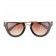 Miu Miu Rounded Cut Off Cat-Eye Orange Sunglasses 308042